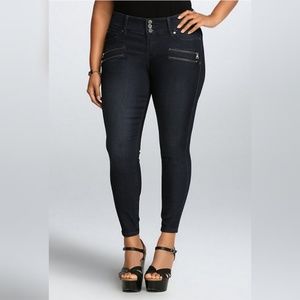 Torrid multi zip jeggings